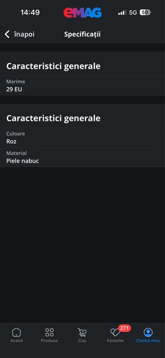 Gete fete marimea 29, piele