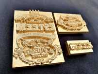 Stampile metalice personalizate imprimare lemn piele bronzing folio