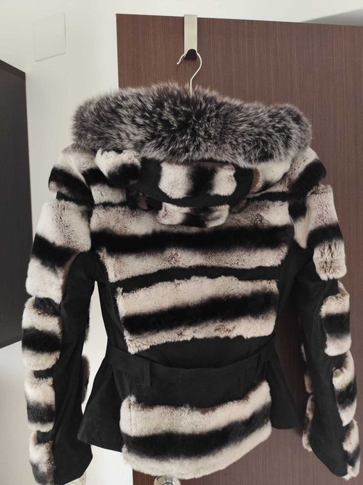 Haina blana Chinchilla, noua, marimea L