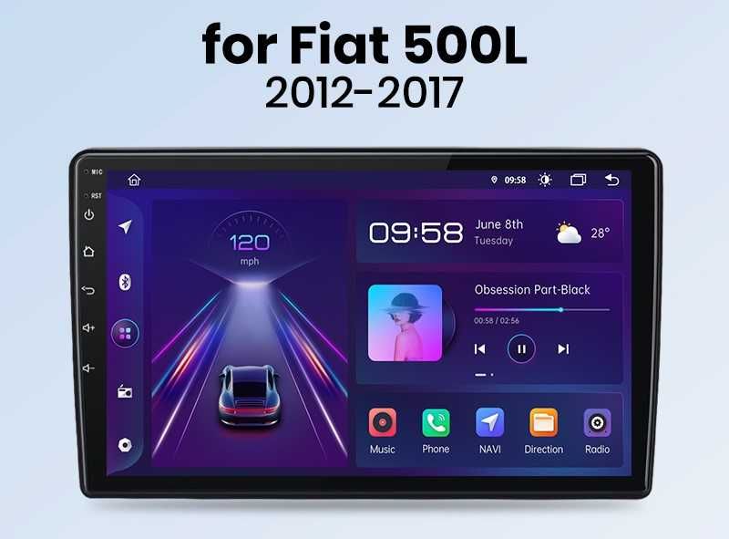 Мултимедия Android за Fiat 500L 2012г-2017