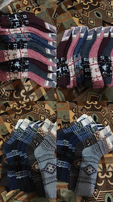 Продам овечья шерсть носки длинные мужской и женский