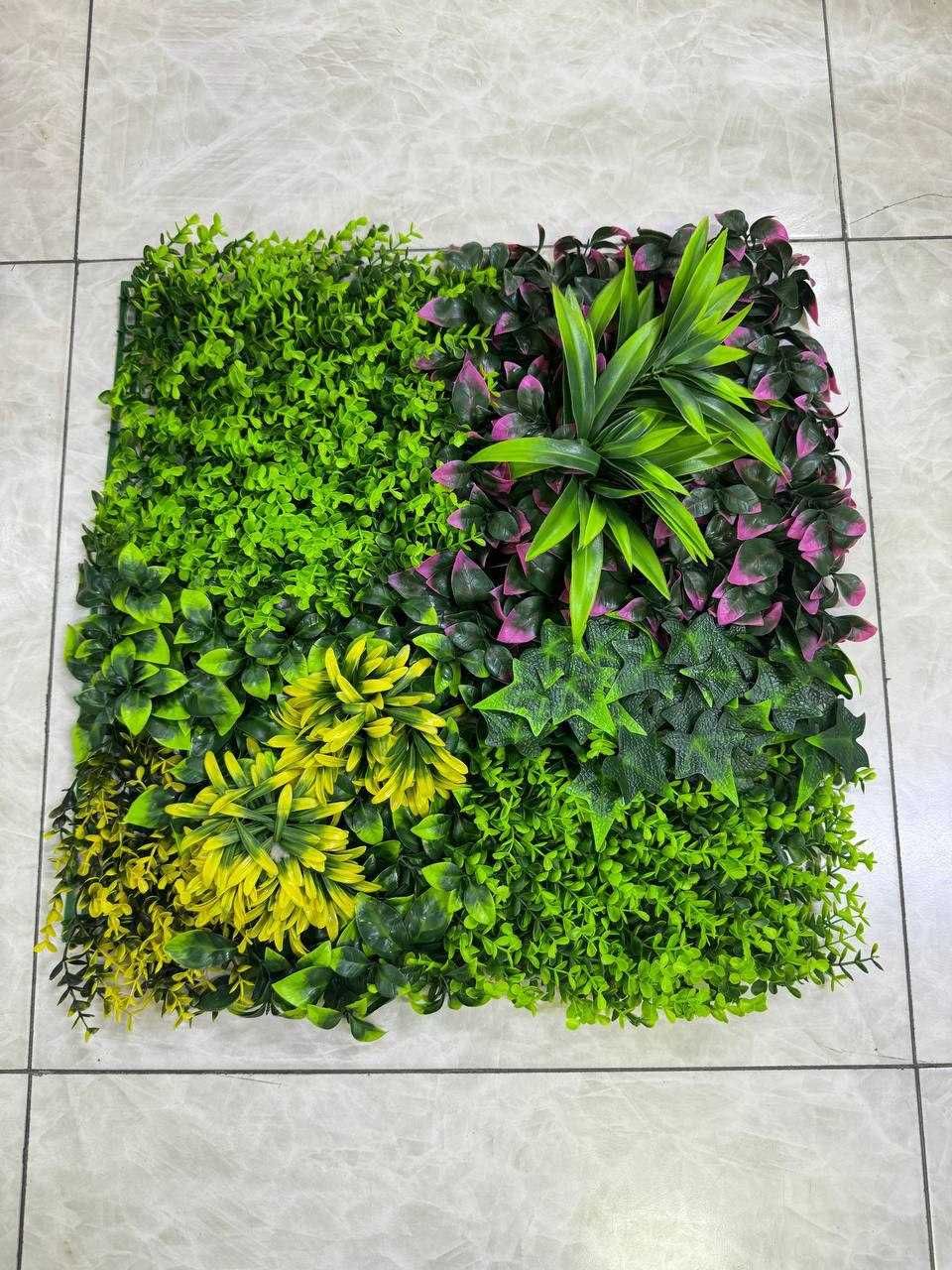 Фитостена 50×50 см — Зеленая панель без ухода