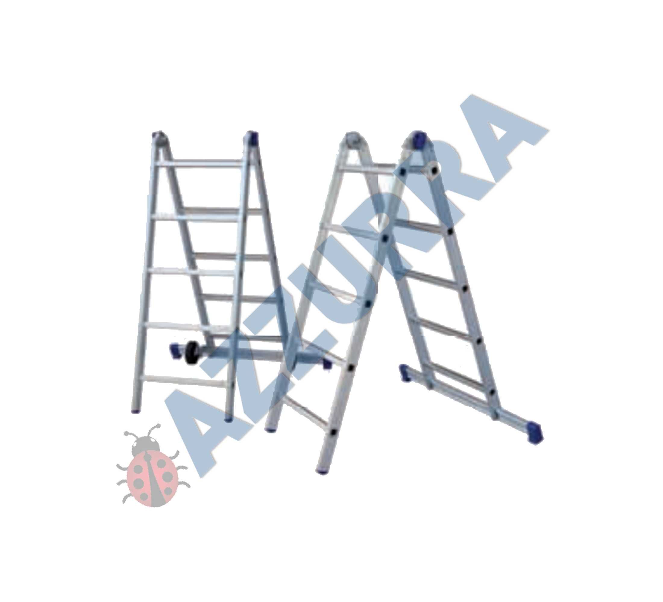 Scara universala telescopica din aluminiu h max lucru 660 cm