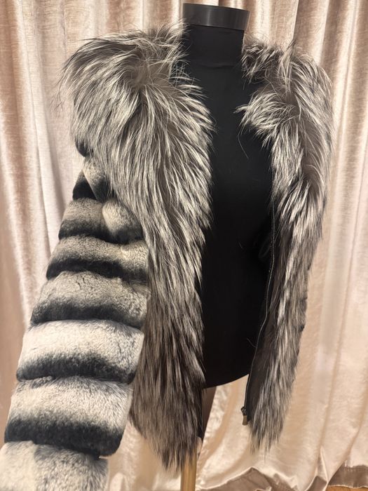 Vand blana naturala de chinchila S/M