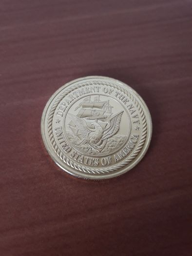 Moneda statele unite SUA armata navala placata cu aur MND-5