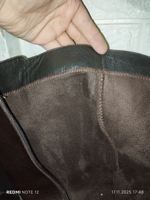 Женские сапожки кожаные