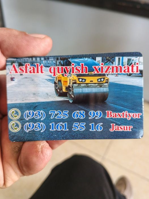 Asfalt yotqizish xizmati