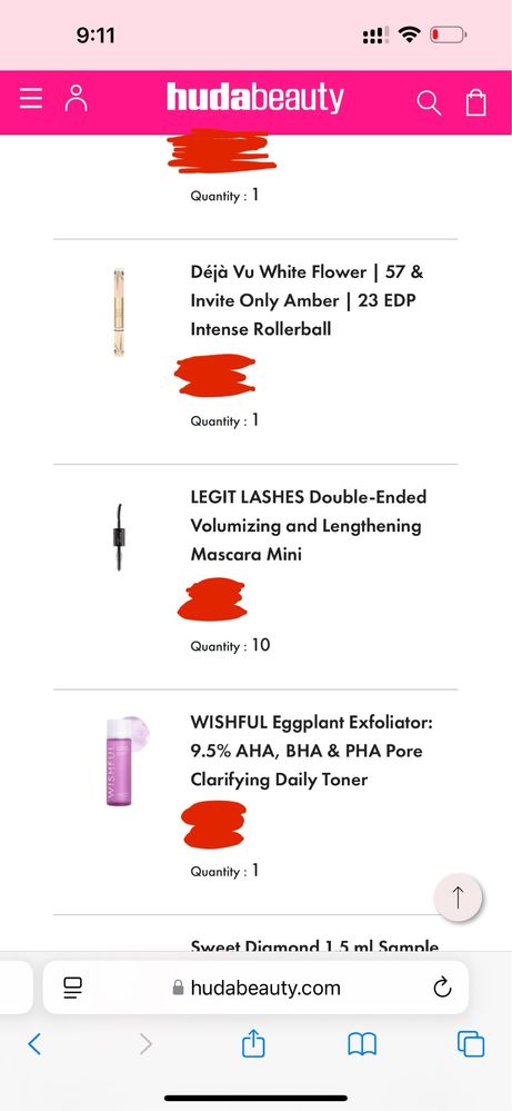 Huda beauty legit lashes mini mascara спирала