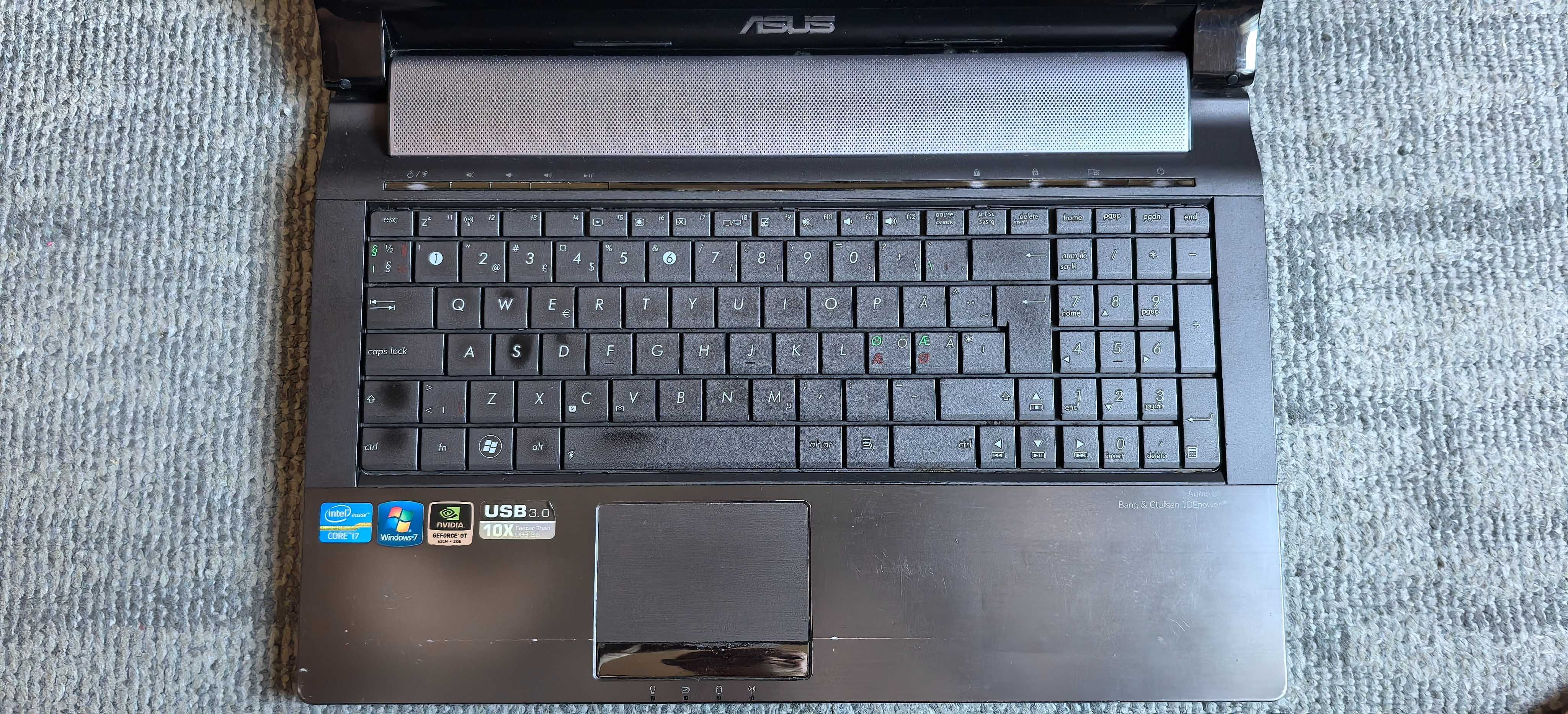 Laptop Asus Intel Core I7 2670QM 8gb ddr3 display 15,6inch