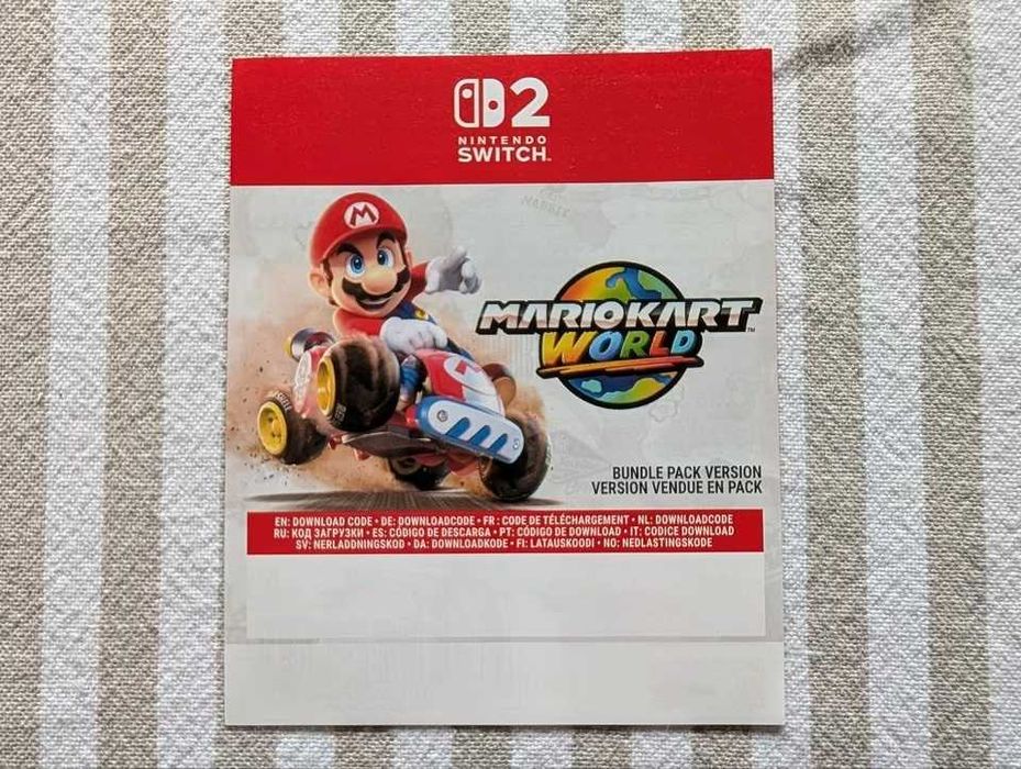 Продавам MarioKart World за Nintendo Switch 2