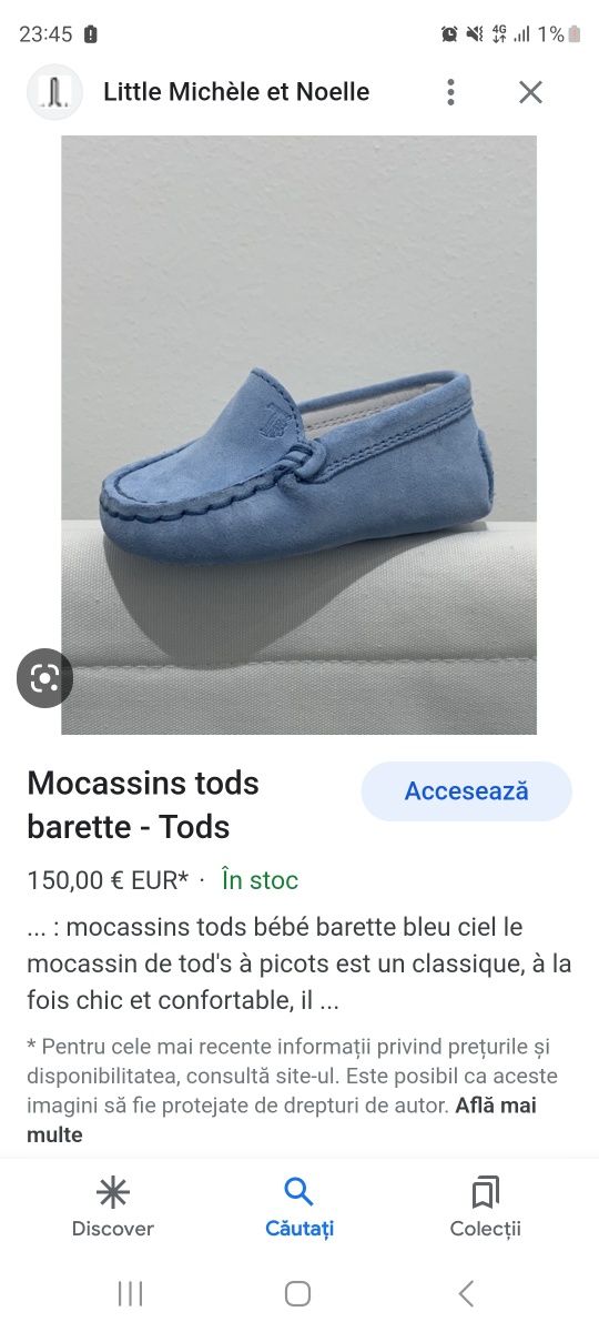 Papucei mocasini Tods bebelusi nr 17