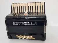 Acordeon italian Estrella, cu 60 basi