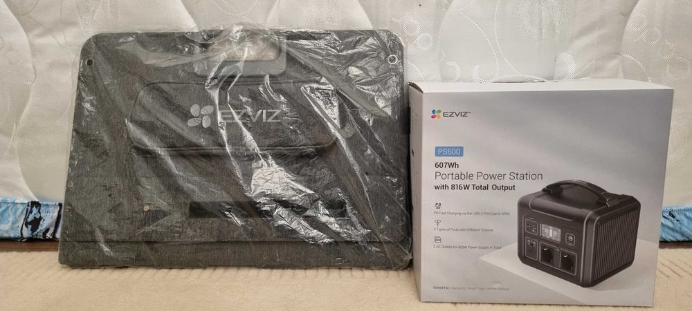 Statie de incarcare portabila 600W + panou solar 100W