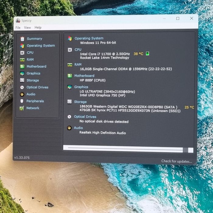 Unitate Hp Z2 G8,I7-11700