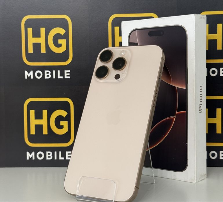 iPhone 16 Pro Max(Desert/Natural/White)-256GB, 100% Bat, Garantie 1 An