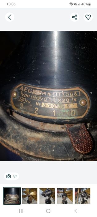 Piesa muzeu Ventilator