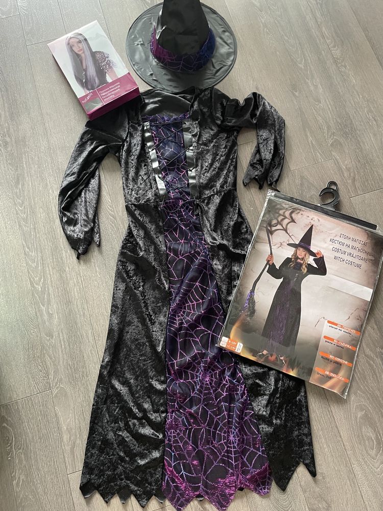 Костюм на магьосница/вещица за Halloween 12-14 години