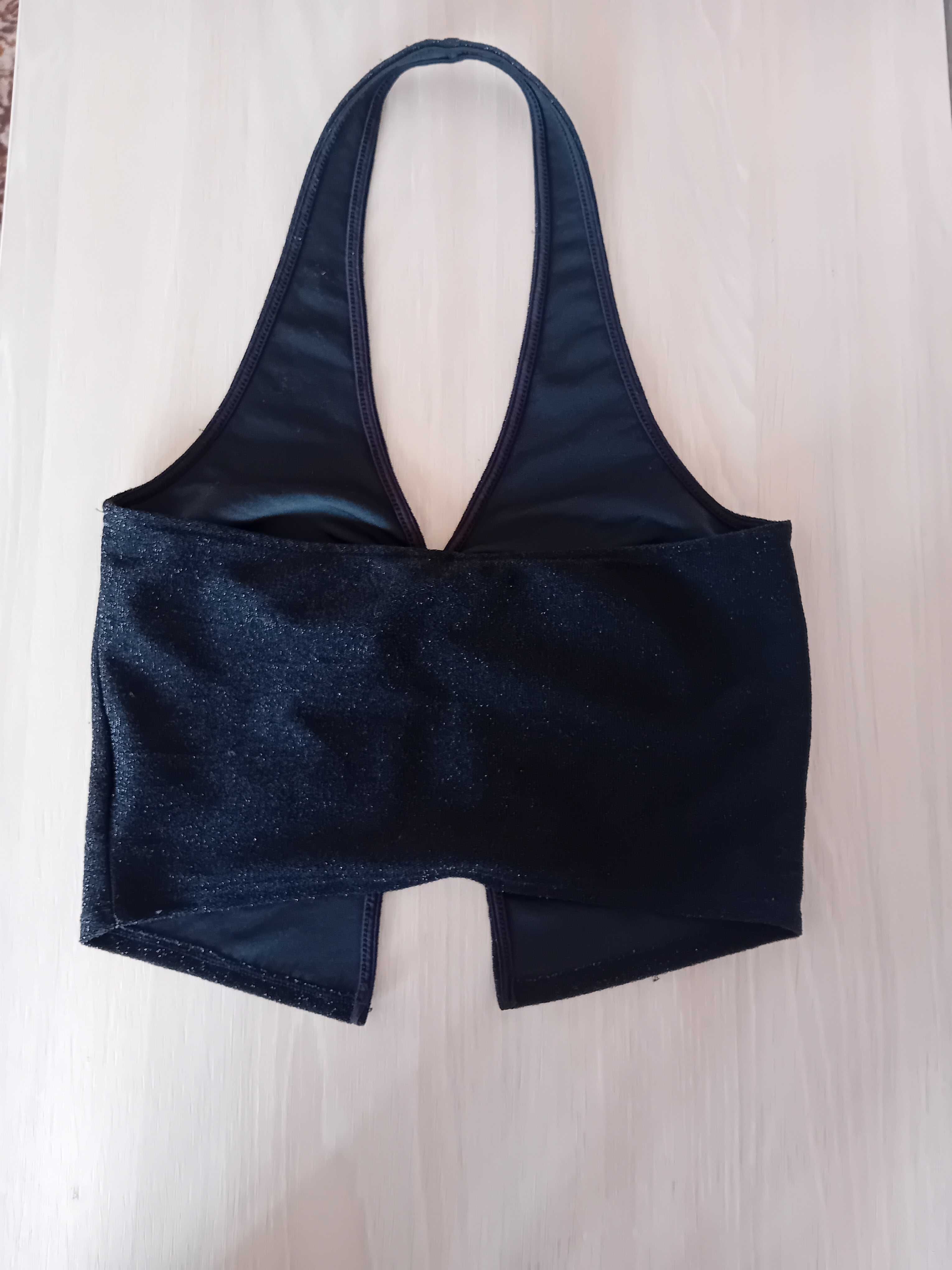 Късо черно потниче H&M
