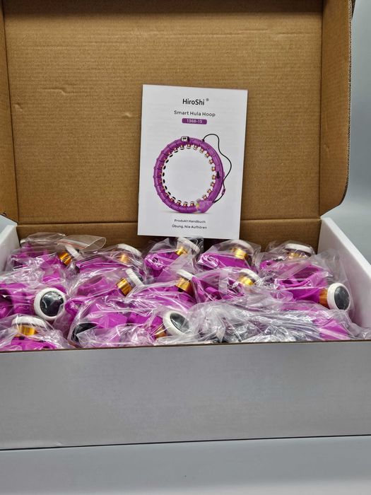 Смарт фитнес обръч HiroShi – 24 сваляеми секции, 360 градуса масаж