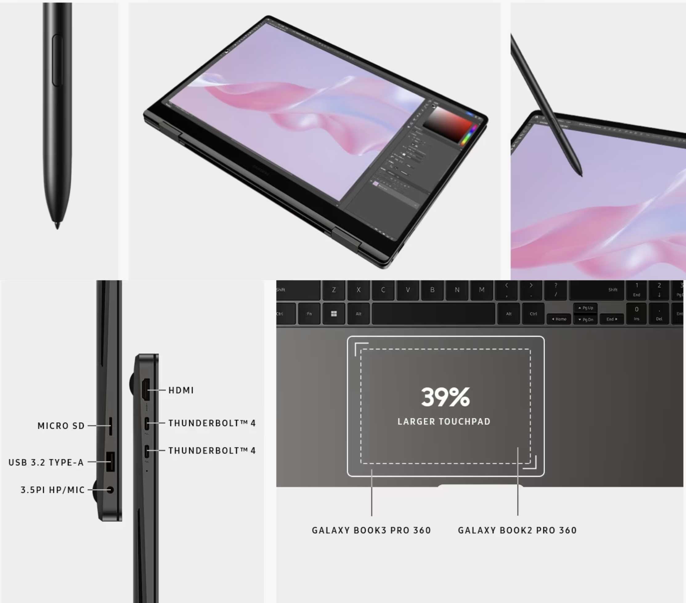 Laptop 5G Samsung Galaxy Book3 Pro 360 512GB 16 inch DynamicAMOLED 3K