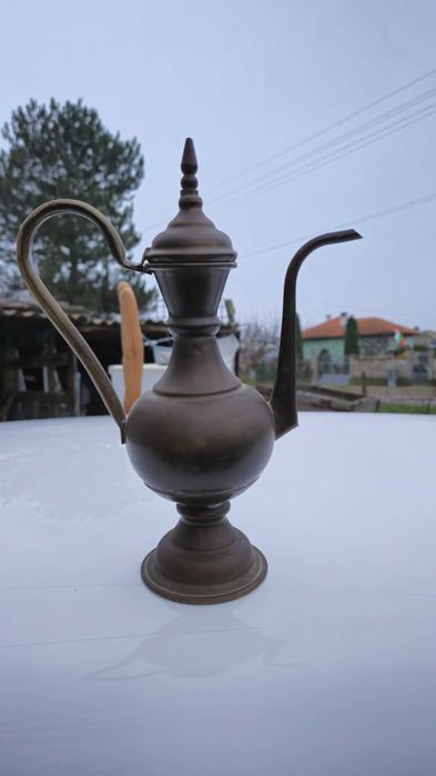 Старинна месингова джезве/каничка