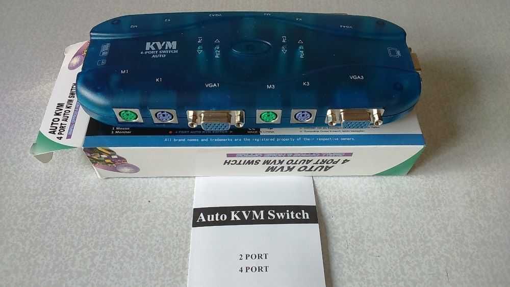 KVM Switch КВМ Свитч 4-портовый MAITUO MT-471S новый