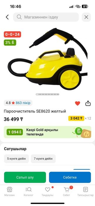 Пароочиститель SE8620
