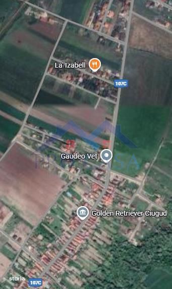 Teren 513 mp. construibil in Ciugud la asfalt