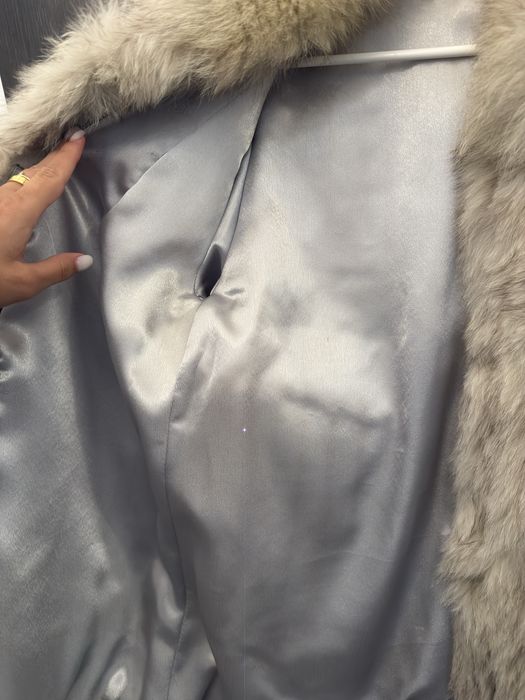 Haina din blana naturala de vulpe