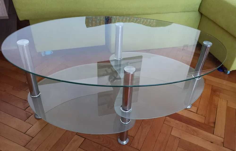 Стъклена холна маса "SONATA" - маса за кафе с модерен дизайн...