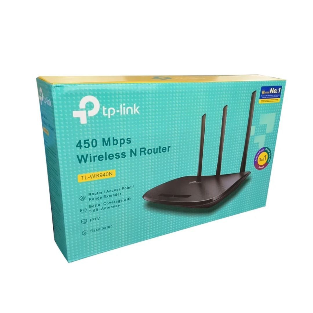 Router TP-link TL-WR940N
450Mbps Wireless N Router