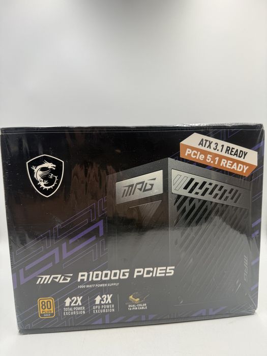 Sursa MSI MAG MPG A1000G PCIE5, 80 Plus Gold, 1000W Sigilata P