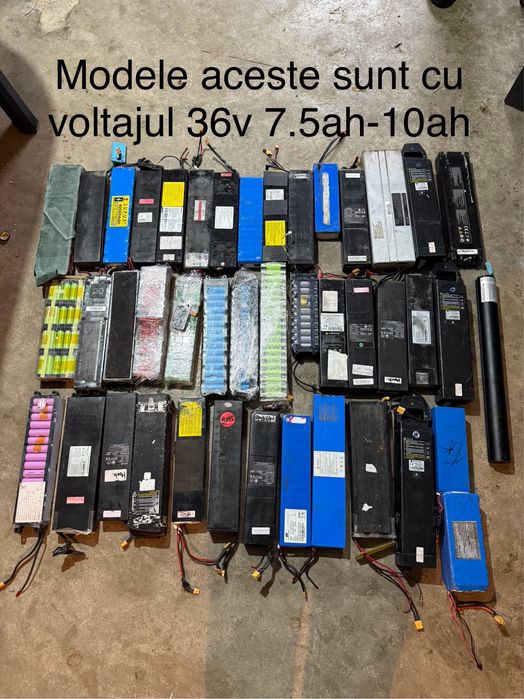 Baterii de trotinete si biciclete modele diferite 36v 48v