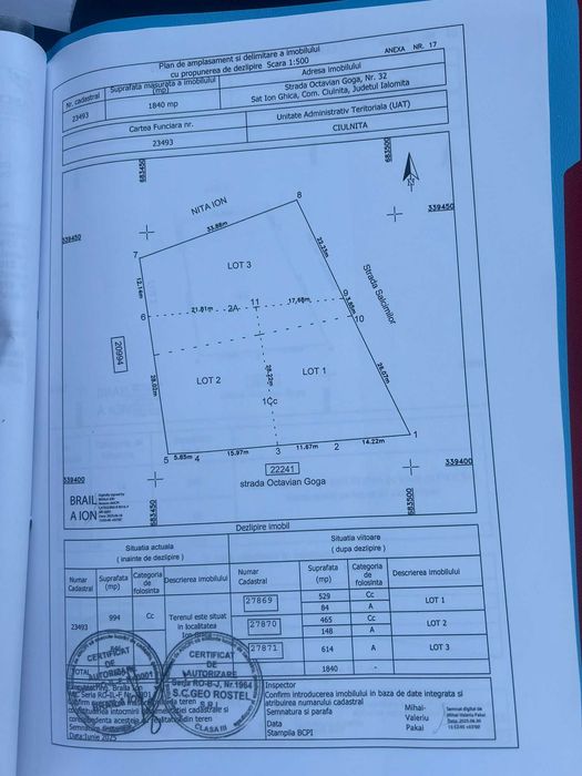 Teren intravilan in comuna Ciulnita jud Ialomita