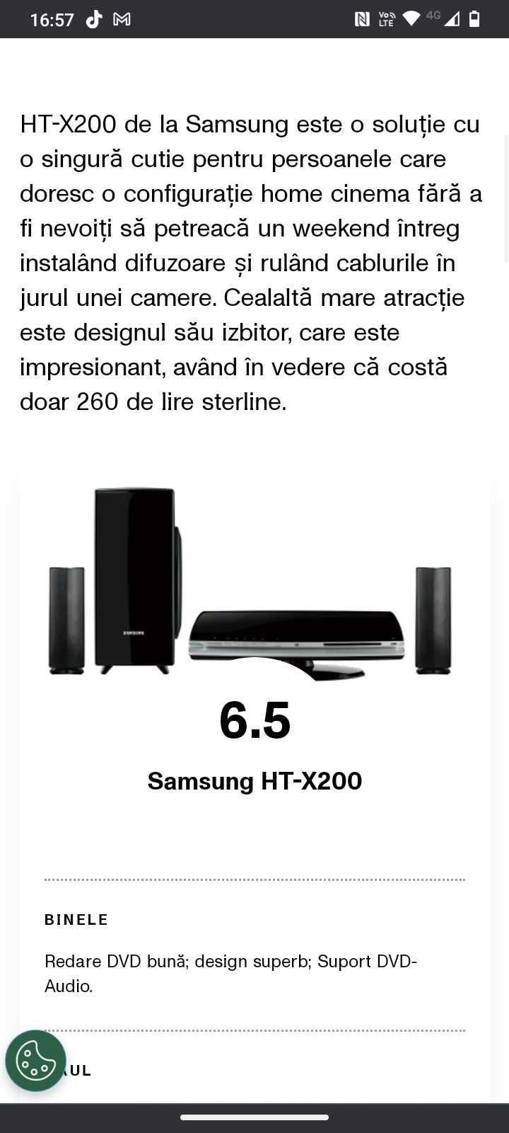 Samsung home cinema HT-x200