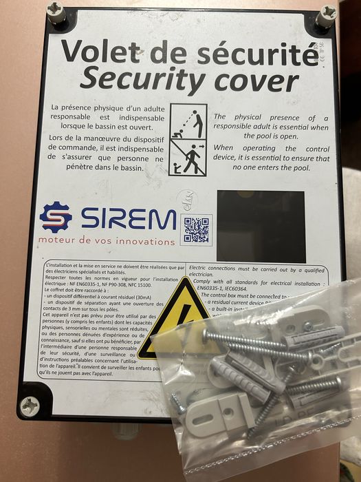 Panou comanda SIREM COVEO 4020 rulou piscina , copertina