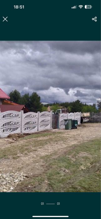 Gard Placi Beton BUZAU  calitate +++ livrare gratuita