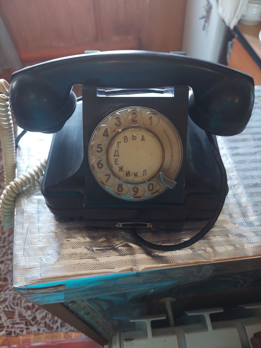 Телефон эбонитовый,1956 года,рабочий