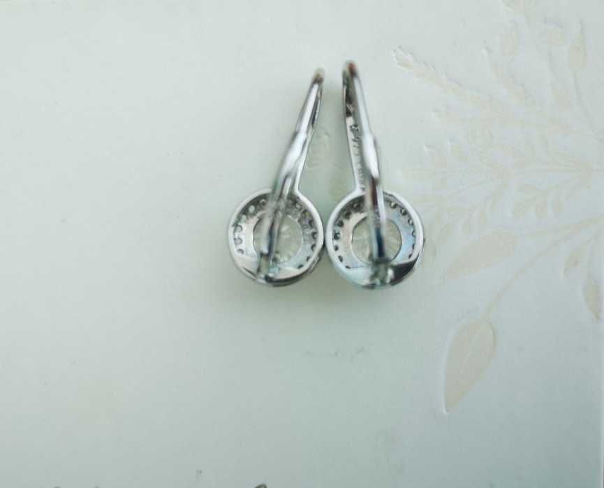 Сребърни висящи обеци 925