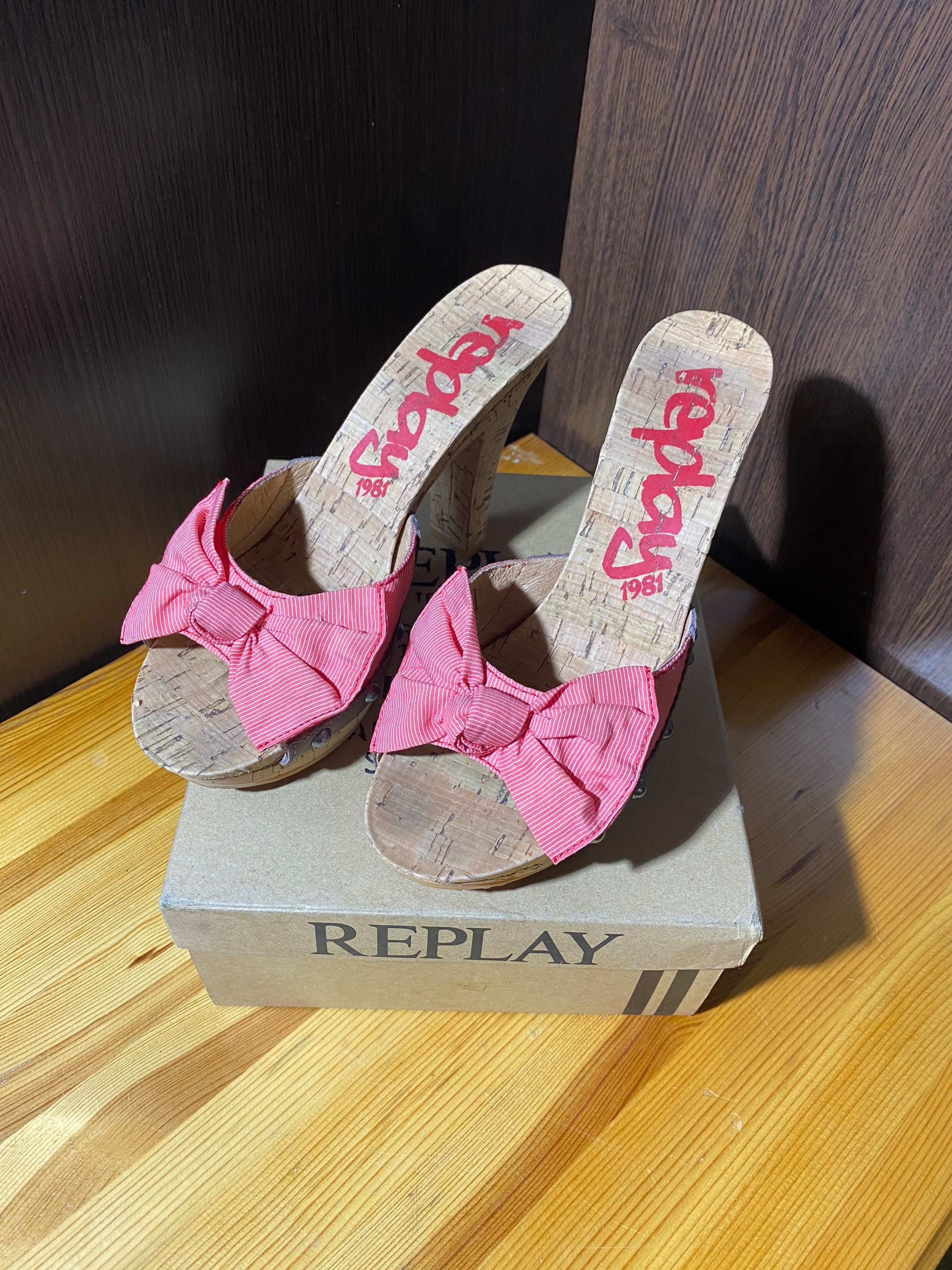 Replay оригинални нови дамски обувки от корк с кутия