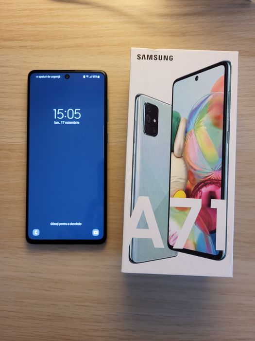 Telefon Samsung A71 Dual Sim, stocare 128 GB, RAM 6 GB