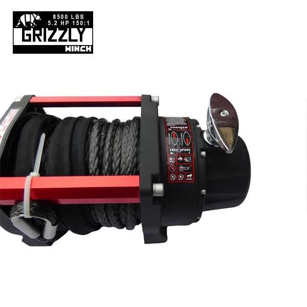 Troliu electric Grizzly Winch 8500LBS (3855KG) cablu sintetic