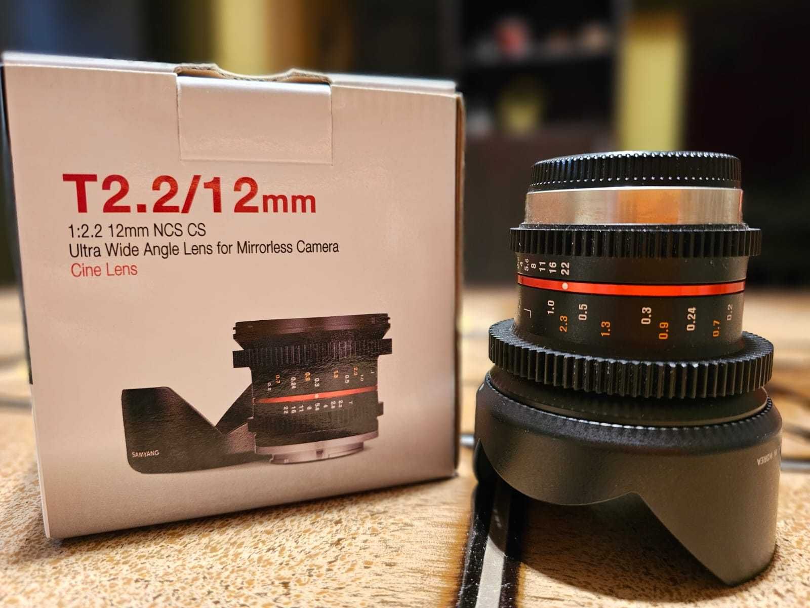 Vand obiectiv SAMYANG 12mm T2.2 VDSLR CINE LENS For MFT