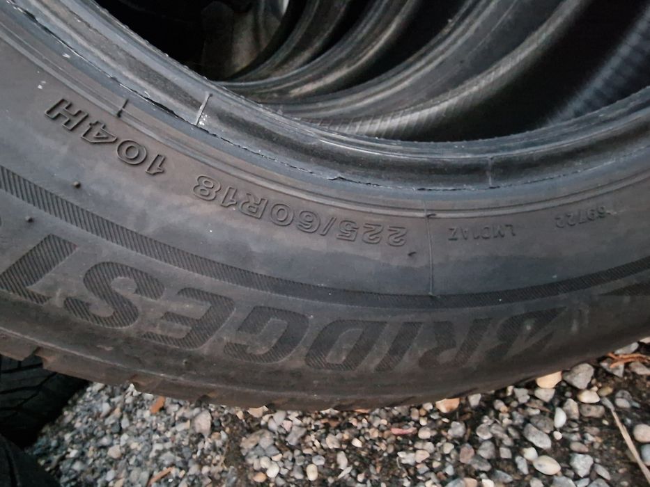 Anvelope 225/60R18 marca Bridgestone, M +S, DOT 2023, 7 mm