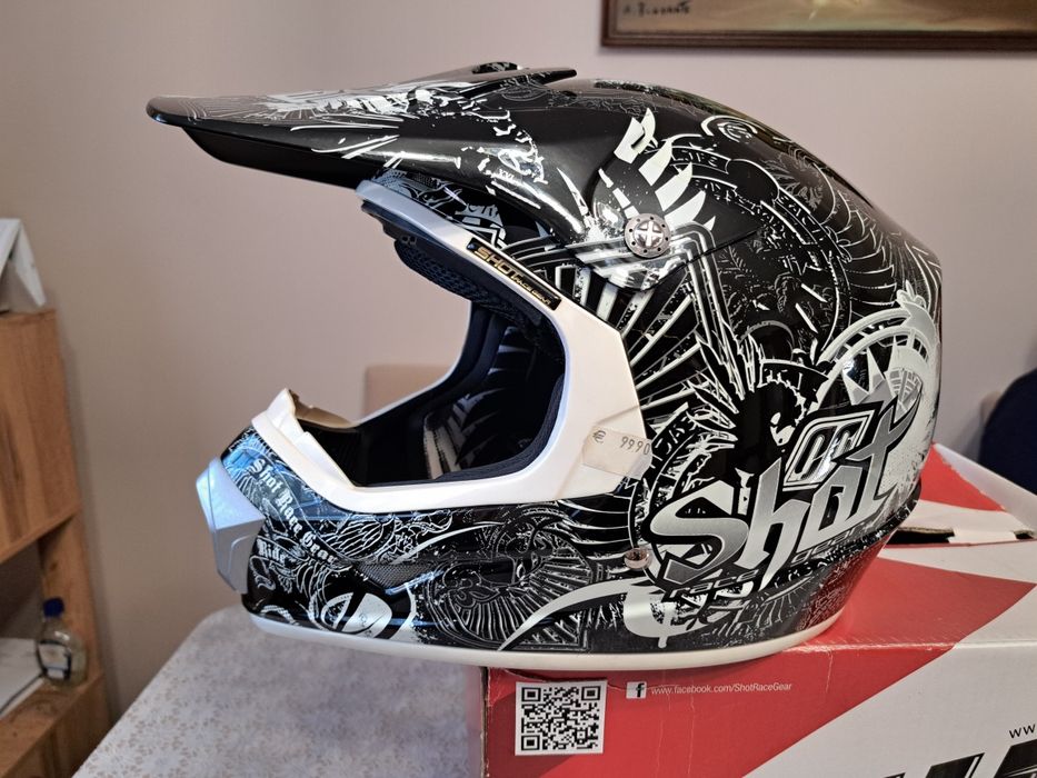 Casca Moto Shot Race Gear Enduro Cross Atv Nou