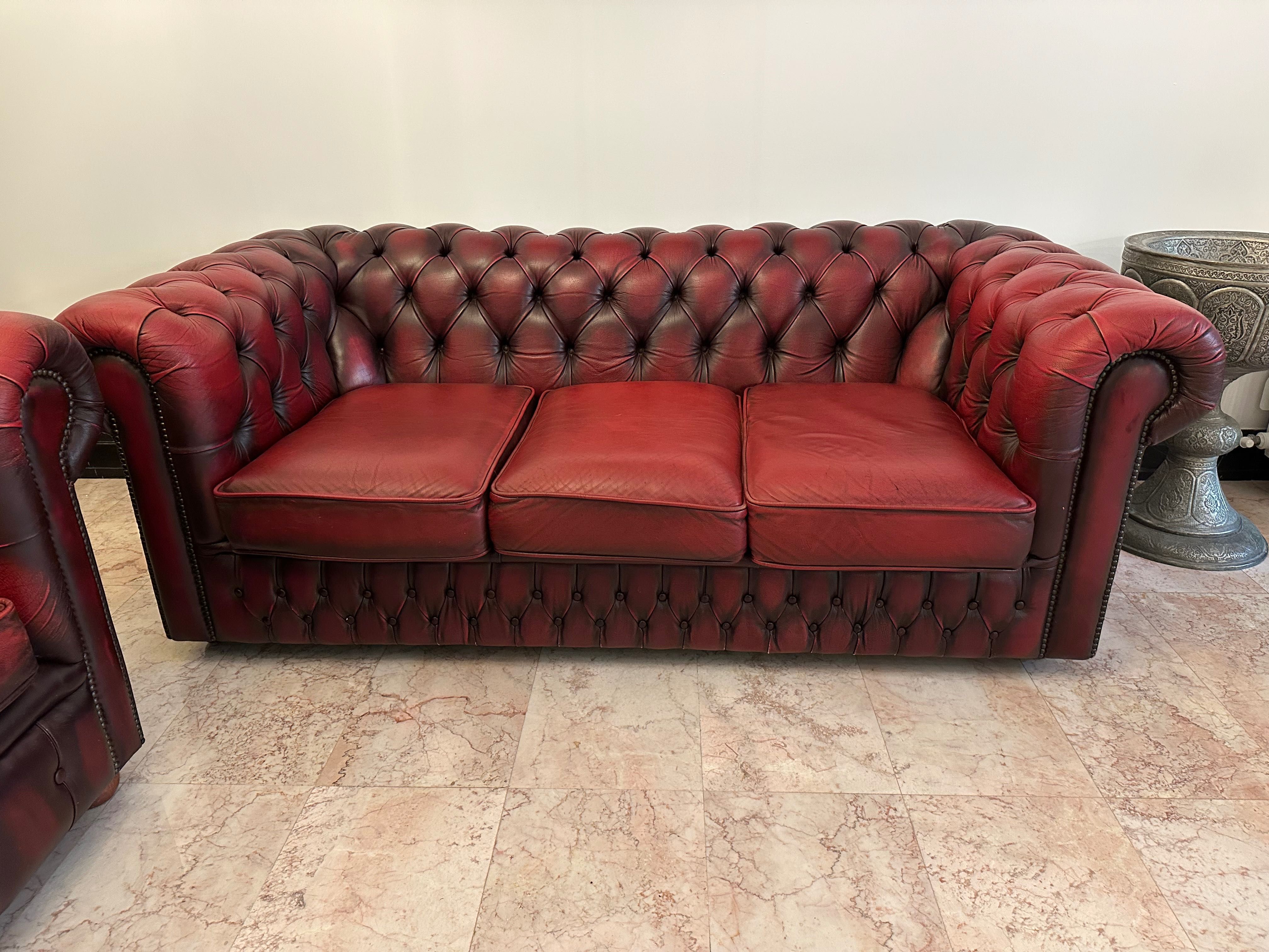 Chesterfield Комплект диван и фотьойл