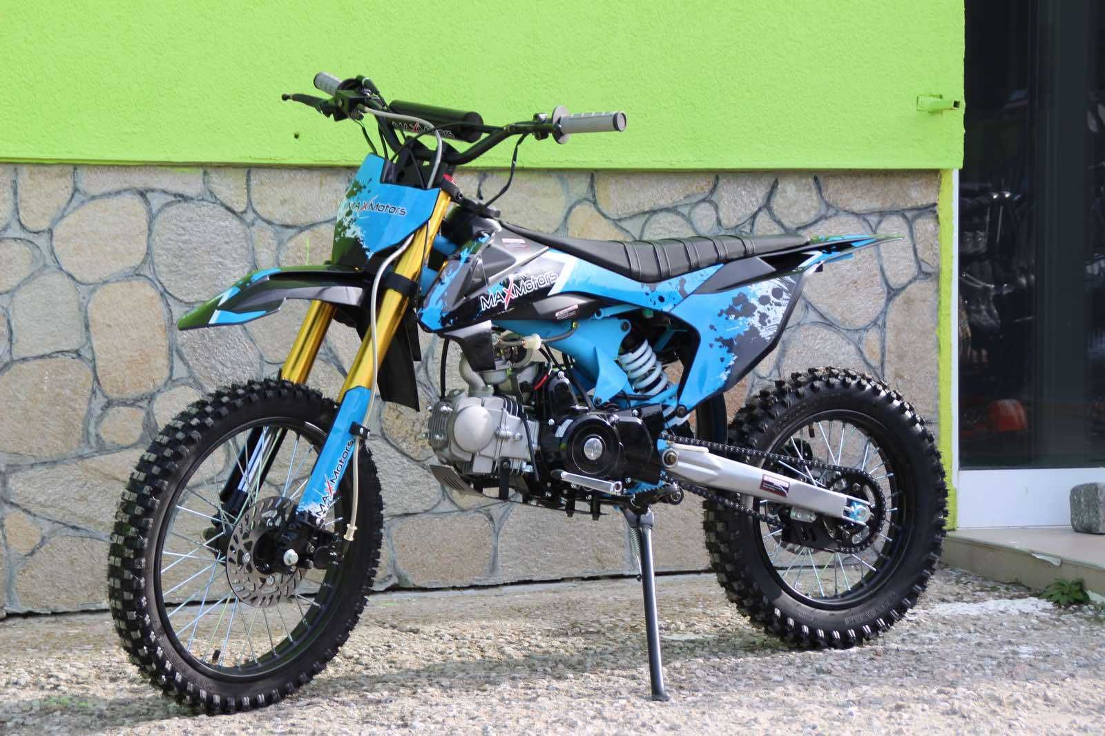 Kросов мотор 125 кубика Max Motors с усилена рамка Нов модел BLUE