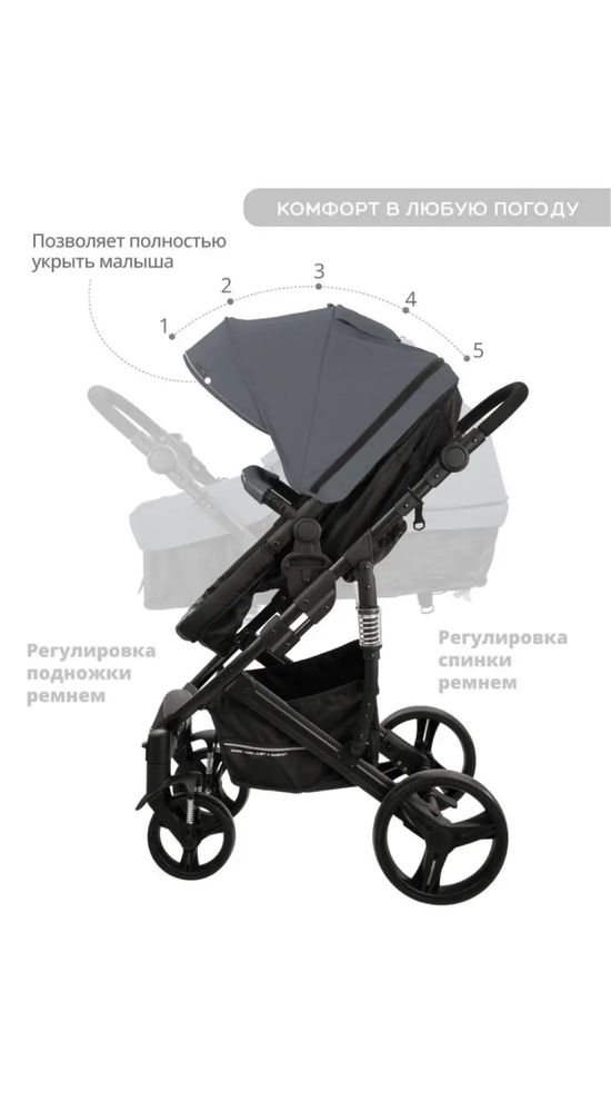 Коляска трансформер 2в1 PULSAR универсальная