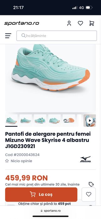Adidasi alergare Mizuno Skyrise ( adidasi alergare nike , adidas , )