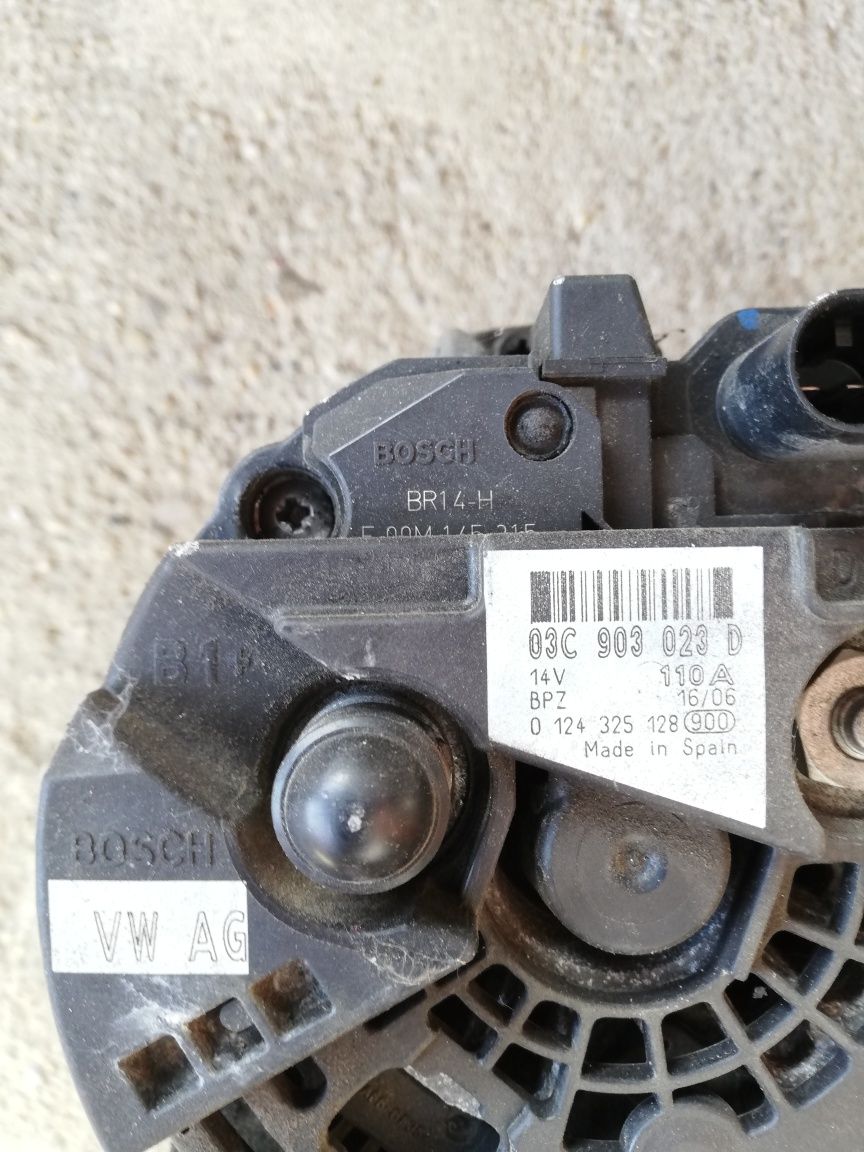 Alternator Bosch 110A skoda octavia 2 1.6 fsi 115cp blf orginal vw